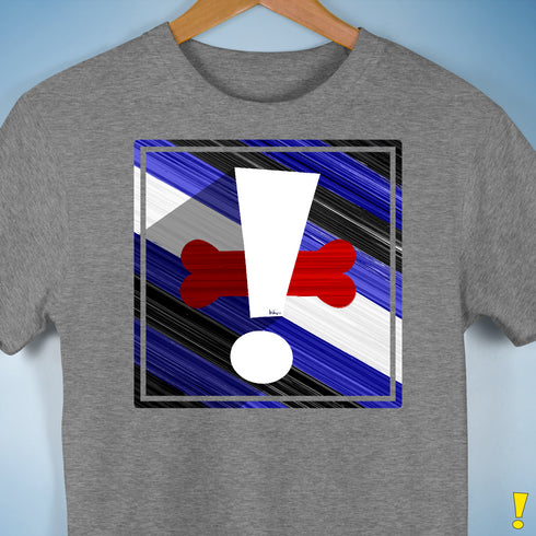 Puppy Pride Flag Exclamation Point Premium Unisex T-Shirt